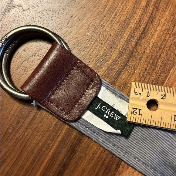 J. Crew Fabric Double D Ring Belt  with Nautical Theme - L / XL - Picture 3 of 7